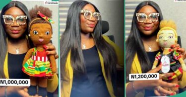 Lady Displays Expensive Baby Dolls Made With Crochets, Video Goes Viral