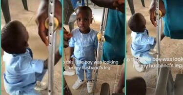 Little Boy Approaches Amputee to Search for His Missing Leg, Video Trends