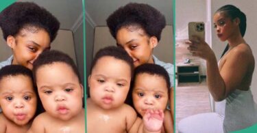 Mother Shares Video of Her Cute Twins Who Look Like Her