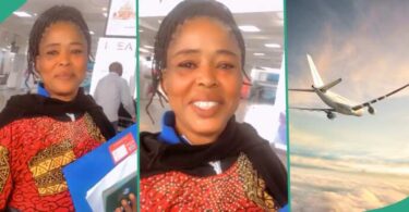 Nigerian Woman Travelling Abroad For Omugwo Changes Her Accent at Airport, Speaks Like Oyinbo People