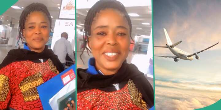 Nigerian Woman Travelling Abroad For Omugwo Changes Her Accent at Airport, Speaks Like Oyinbo People
